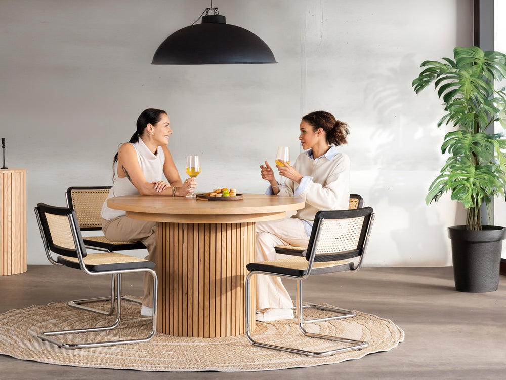 Transformer-round-table-scandinavian-oak-table-only-no-panel-lifestyle-models
